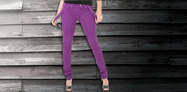 Gekke paarse broek